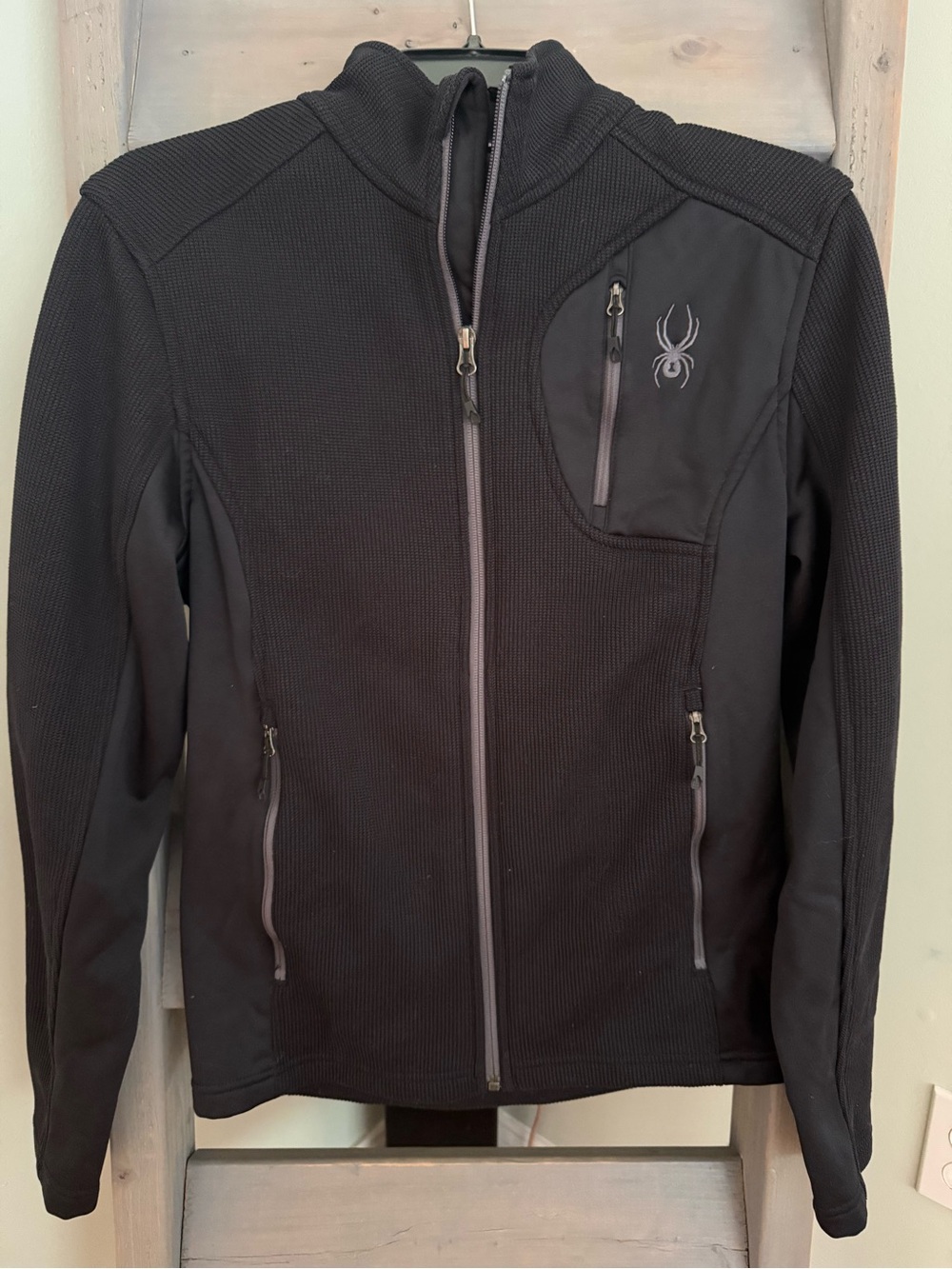 Spyder Men's Black Full-Zip Performance Jacket
